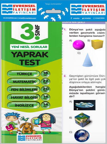 3.SINIF TÜM DERSLER YAPRAK TEST