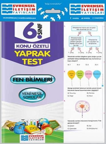 6.SINIF FEN BİLİMLERİ YAPRAK TEST