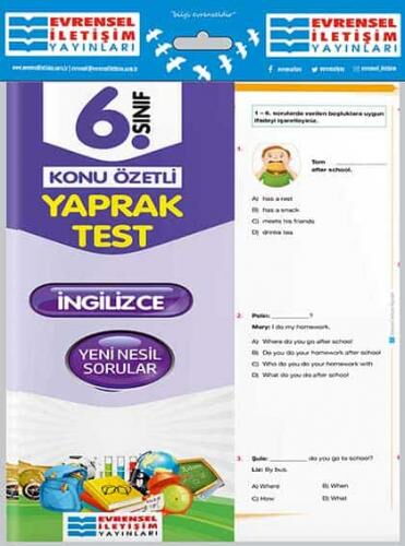 6.SINIF İNGİLİZCE YAPRAK TEST