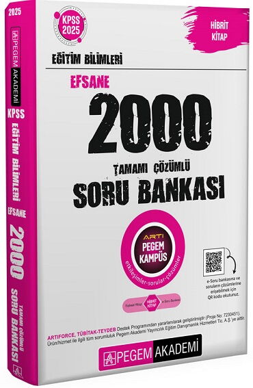 KPSS EĞİTİM BİLİMLERİ EFSANE ÇÖZÜMLÜ 2000 SORU2025