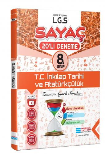 8.SINIF İNKILAP TARİHİ  (SAYAÇ ) 20 Lİ DENEME