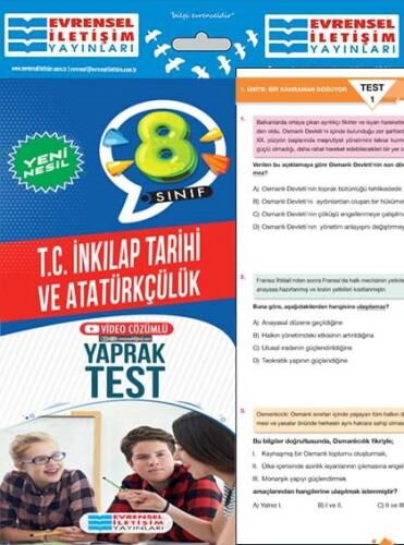 8.SINIF YENİ NESİL TC.İNK. TAR.VE AT.YAPRAK TEST