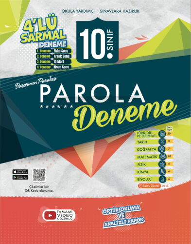 10.SINIF SARMAL 4 LÜ DENEME (PAROLA)