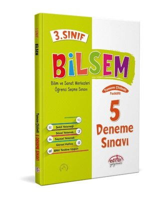 3.SINIF BİLSEM ÇÖZÜMLÜ 5 DENEME