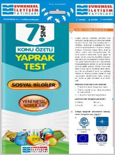 7.SINIF SOSYAL BİLİMLER YAPRAK TEST