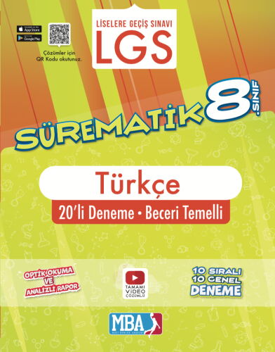 8.SINIF SÜREMATİK TÜRKÇE 20 Lİ DENEME