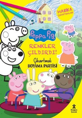 RENKLER ÇILDIRDI PEPPA PİG ÇIKARTMALI BOYAMA PA