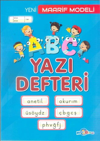 MAVİ BONCUK MAARİF MODEL YAZI DEFTERİ BÜYÜK BOY