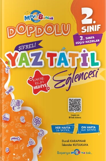 2.SINIF MAVİ BONCUK ŞİFRELİ YAZ TATİL EĞLENCESİ