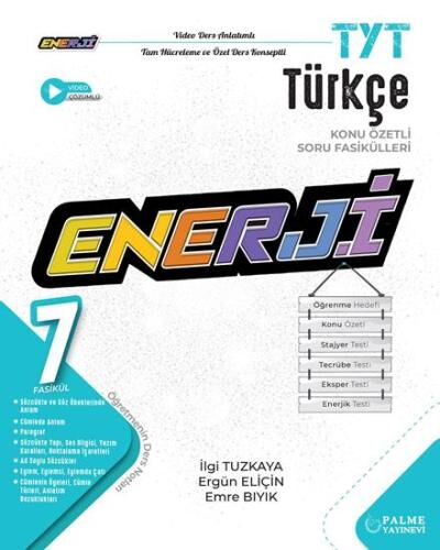 YKS TYT TÜRKÇE ENERJİ KONU ÖZETLİ SORU FASİKÜLLERİ