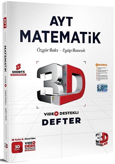 YKS AYT MATEMATİK VİDEO DESTEKLİ DEFTER