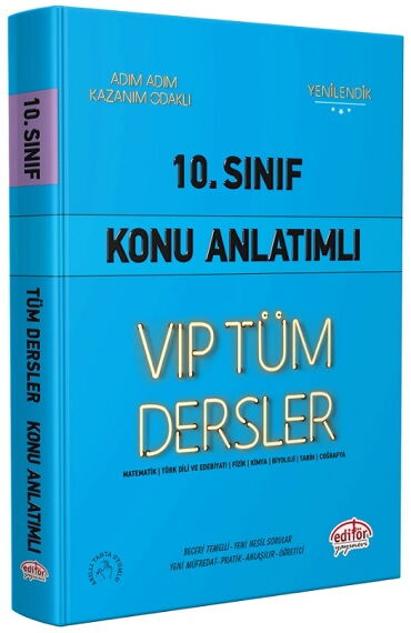 10.SINIF TÜM DERSLER KONU ANLATIMLI MAVİ KİTAP