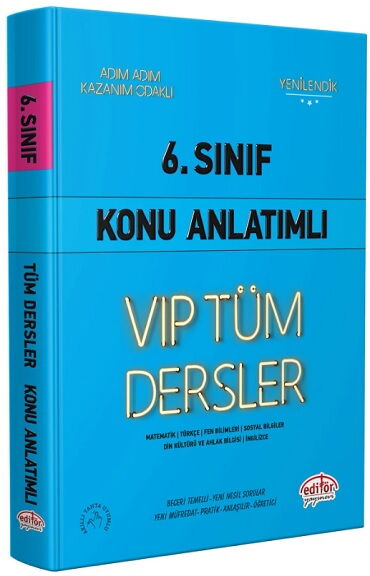 6.SINIF TÜM DERSLER KONU ANLATIMLI MAVİ KİTAP