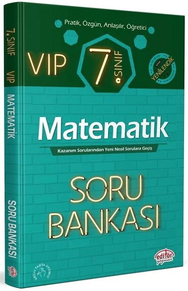 7.SINIF VIP MATEMATİK SORU BANKASI YENİLENDİK