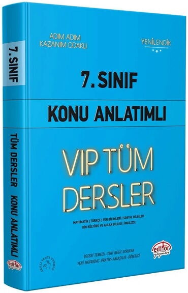 7.SINIF TÜM DERSLER KONU ANLATIMLI MAVİ KİTAP