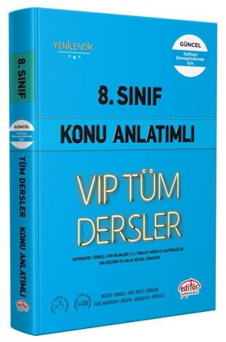 8.SINIF TÜM DERSLER KONU ANLATIMLI MAVİ KİTAP