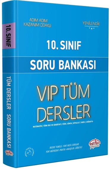 10.SINIF TÜM DERSLER SORU BANKASI MAVİ KİTAP