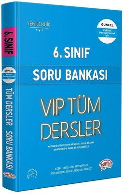 6.SINIF TÜM DERSLER SORU BANKASI MAVİ KİTAP