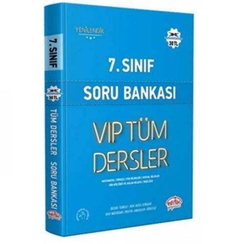 7.SINIF TÜM DERSLER SORU BANKASI MAVİ KİTAP