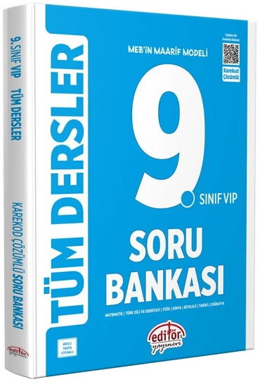 9.SINIF TÜM DERSLER SORU BANKASI MAARİF MAVİ 2024