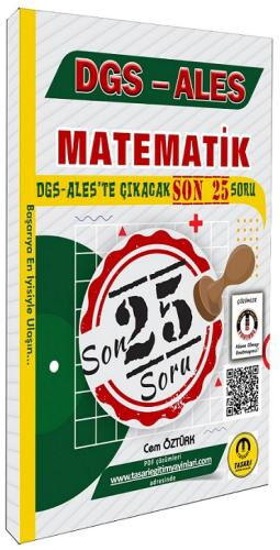 DGS ALES MATEMATİK SON 25 ÇIKACAK SORU