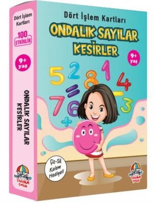 DÖRT İŞLEM KARTLARI ONDALIK SAYILAR KESİRLER 9+YAŞ