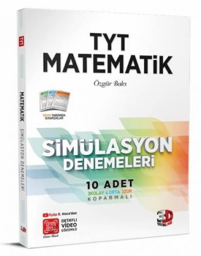 YKS TYT MATEMATİK SİMÜLASYON 10 ADET DENEME