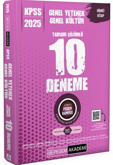 KPSS GENEL YETENEK GENEL KÜLTÜR 10 DENEME 2025