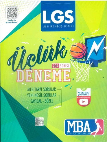 LGS VİDEO ÇÖZÜMLÜ ÜÇLÜK DENEME ZOR SERİSİ