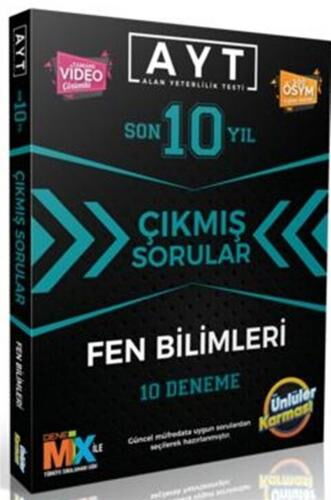 ÜNLÜLER KARMASI AYT FEN BİL. SON 10 YIL ÇIK.10 DEN