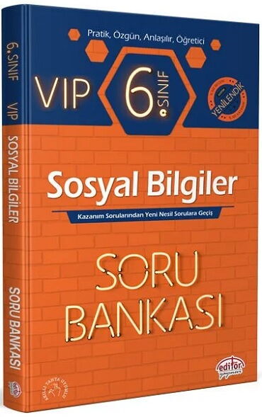 6.SINIF VIP SOSYAL SORU BANKASI YENİLENDİK