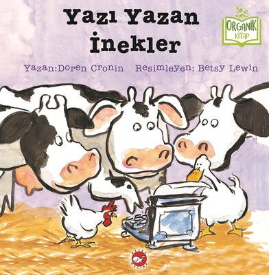 ORGANİK KİTAP YAZI YAZAN İNEKLER