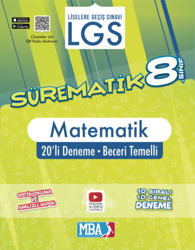 8.SINIF SÜREMATİK MATEMATİK 20 Lİ DENEME