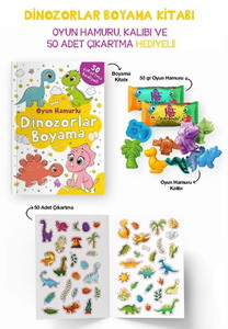 DİNOZORLAR BOYAMA KİTABI OYUN HAMURU OYUNCAK VE #1
