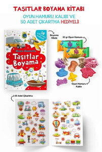 TAŞITLAR BOYAMA KİTABI OYUN HAMURU OYUNCAK VE #1