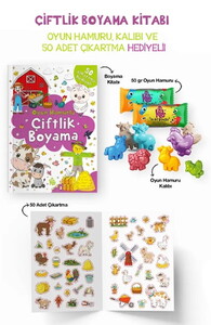 ÇİFTLİK BOYAMA KİTABI OYUN HAMURU OYUNCAK VE ÇIKAR #1