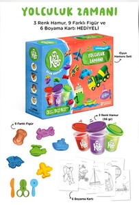 YOLCULUK ZAMANI OYUN HAMURU SETİ 18 PARÇA #1