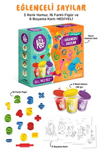 EĞLENCELİ SAYILAR OYUN HAMURU SETİ 25 PARÇA #1